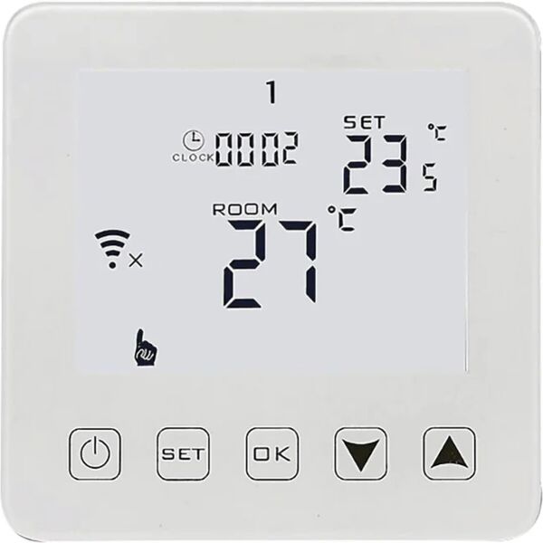 leroy merlin cronotermostato wireless touch bianco