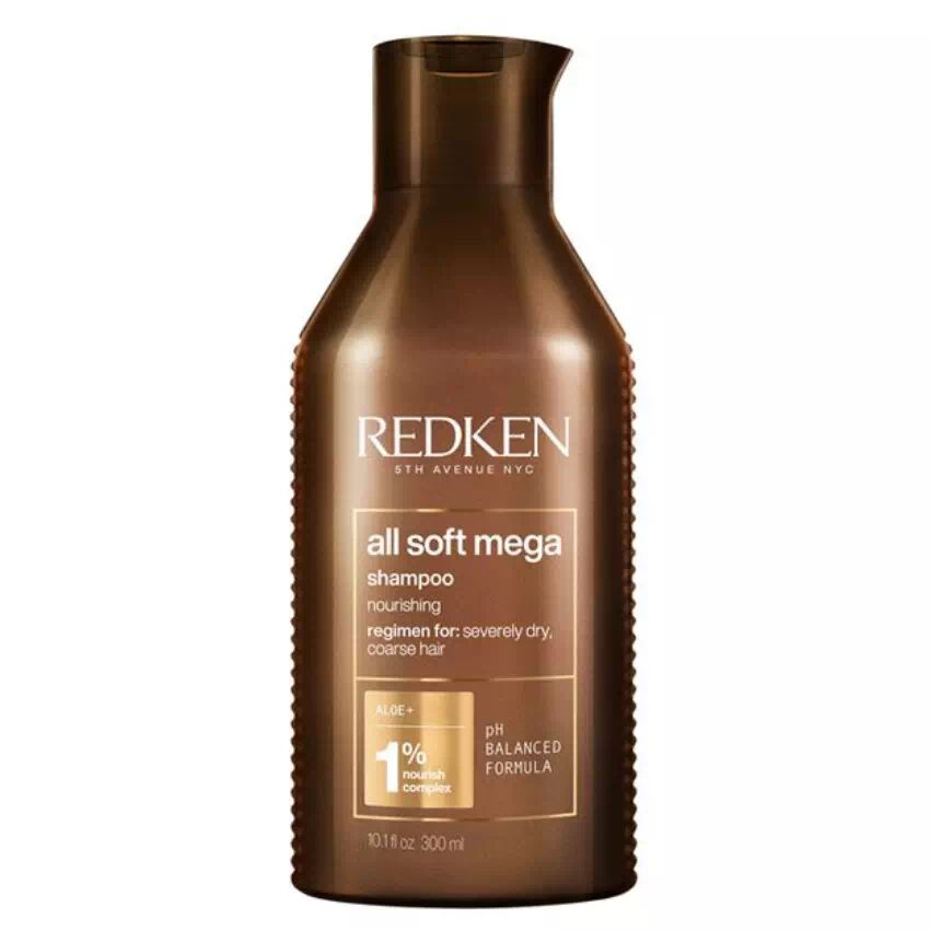 Redken All Soft Mega Shampoo 300ml-Shampoo per capelli molto secchi