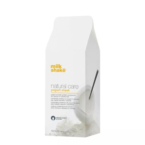milk shake natural care mask in polvere 12x15gr + maschera base 1000ml yogurt mask