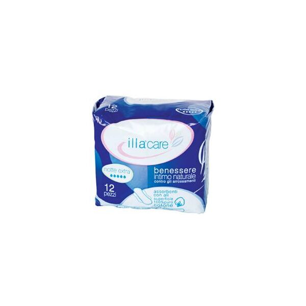 illa care assorbenti notte ipoallergenici extra 12 pezzi