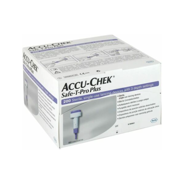 accu-check accu-chek safe t-pro plus 200 pezzi