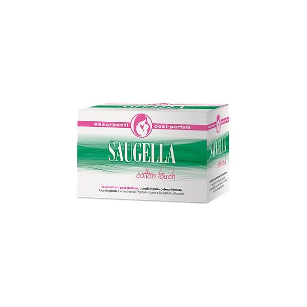 saugella cotton touch assorbente post parto 10 pezzi