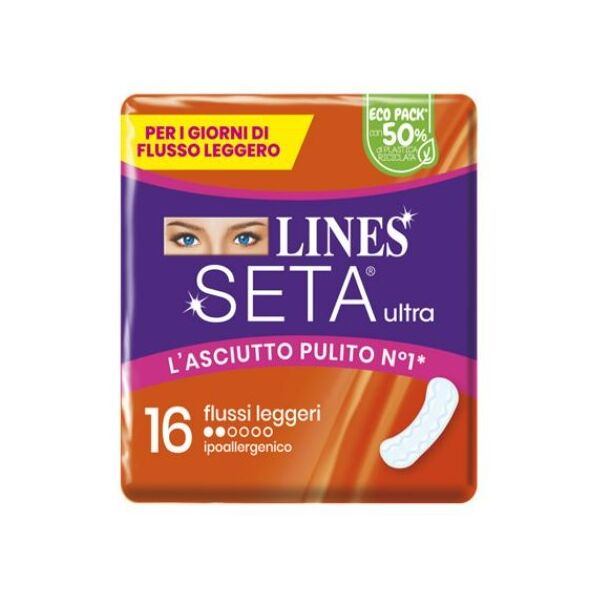 lines seta ultra assorbenti leggero cp 16 pezzi