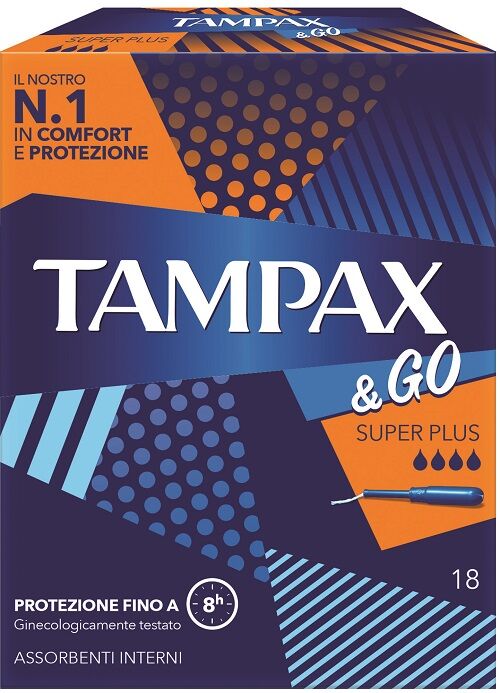Tampax &Go Super Plus Tampone Interno 18 Pezzi