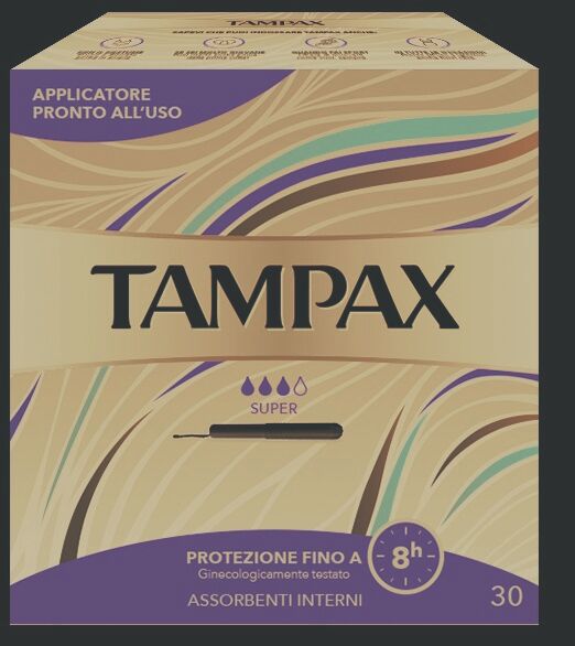 Tampax Super Blu Box Assorbente Interno Flusso Leggero Medio 30 Pezzi