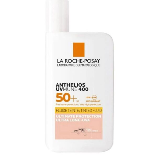 la roche posay anthelios uvmune 400 fluido invisibile colorato spf 50+ 50 ml