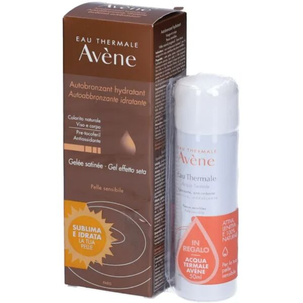 avene eau thermale  solari kit autoabbronzante 100 ml + spray acqua 50 ml