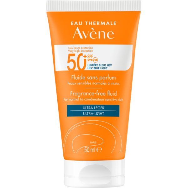 avene avène solaire fluido spf 50+ senza profumo 50 ml