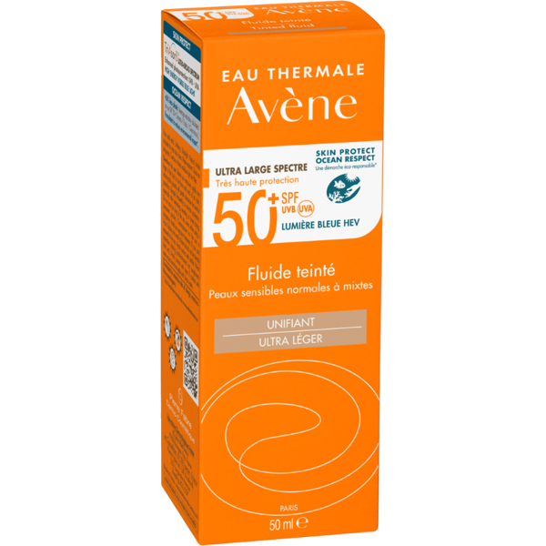 avene avène solare fluido viso colorato spf 50+ protezione molto alta 50 ml