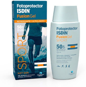 isdin fotoprotector  fusion gel sport spf 50+ protezione solare 100 ml