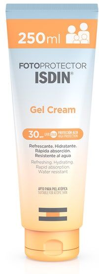 isdin fotoprotector  gel-crema solare spf 50+ protezione per tutta la famiglia 25