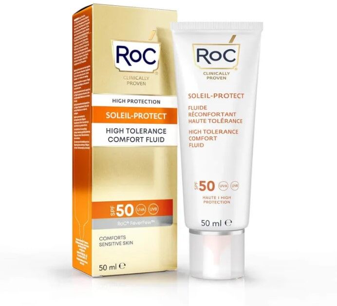 roc fluido solare viso elevata tollerabilità spf50 50 ml