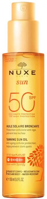 nuxe sun olio solare viso/corpo spf50 150 ml