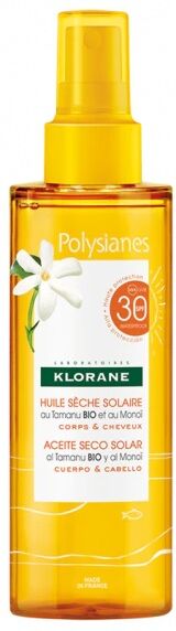 Klorane Polysianes Olio Secco Solare SPF 30 200 ml