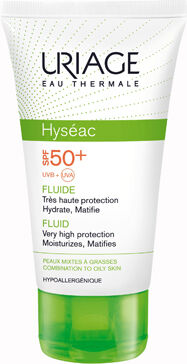 Uriage Hysèac Fluido Solare SPF 50+ Pelle Mista e Grassa 50 ml