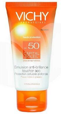 Vichy Idèal Soleil Emulsione Anti-lucidità Effetto Asciutto SPF 50 Pelle Grassa