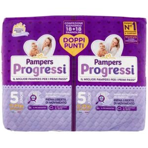 Pampers Progressi Pannolino Junior Pacco Doppio 36 Pezzi