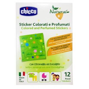 Chicco Natural Sticker Colorati E Profumati Alla Citronella Ed Eucalipto Antizan