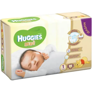 Huggies Bèbè Base Pannolini Taglia 1 (2-5 Kg) 28 Pezzi