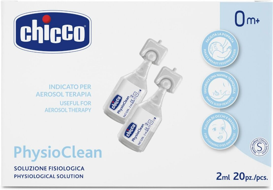 Chicco Physioclean Soluzione Fisiologica 2Ml 20 Pezzi