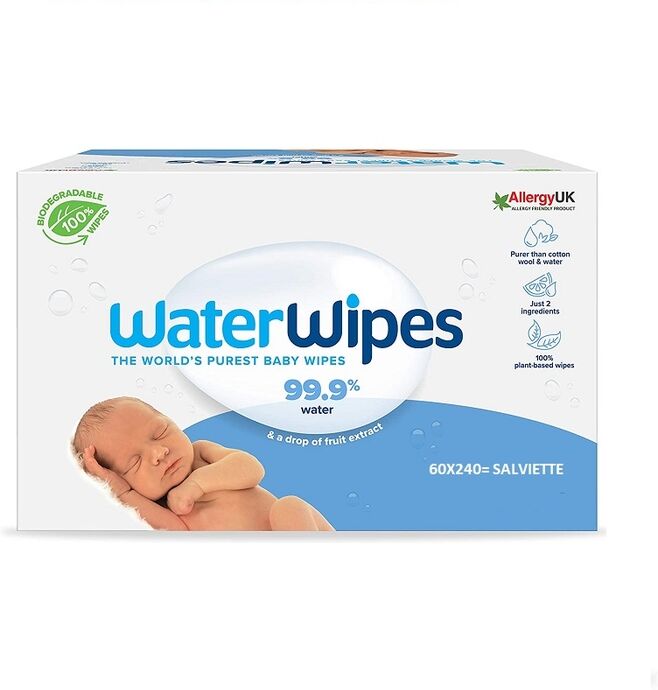 Waterwipes Bio 4 Confezioni da 60 - 240 pezzi