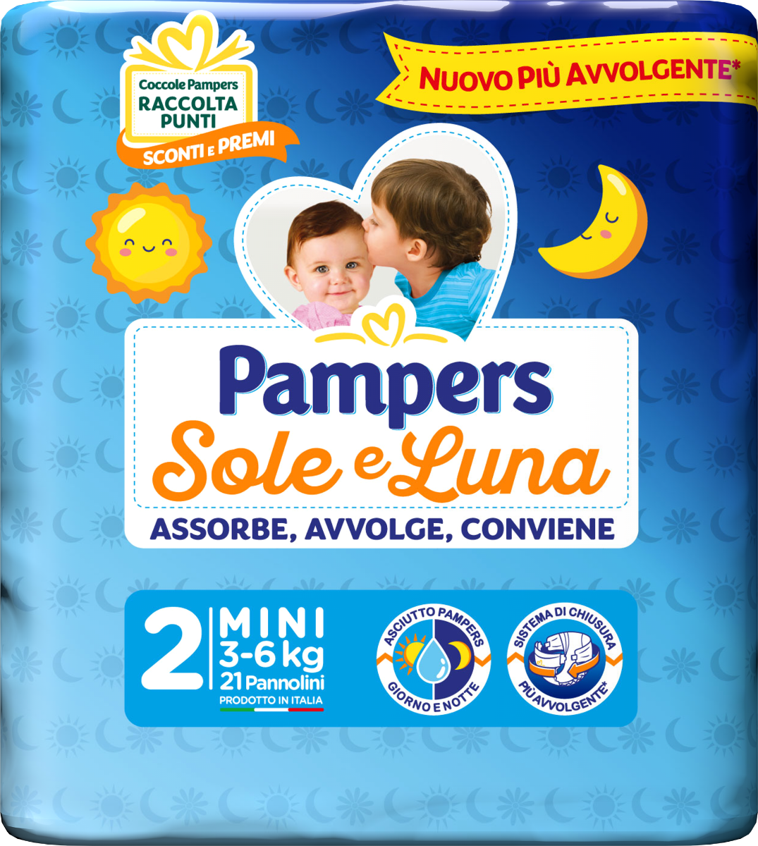 Pampers Sole&Luna Mini 21 Pezzi