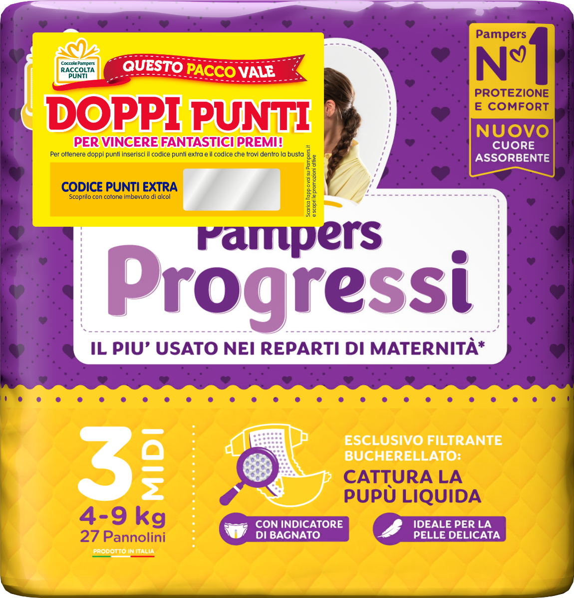 Pampers Progressi Midi 27 Pezzi