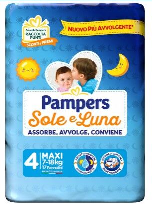 Pampers Sole&Luna Maxi 17 Pezzi