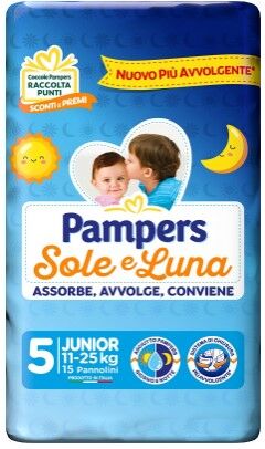 Pampers Sole&Luna Junior 15 Pezzi