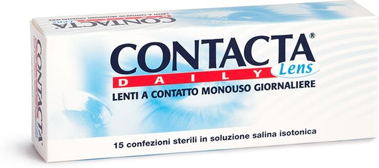 contacta daily lens lenti a contatto monouso per la miopia diottria -1,75 15 len