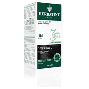 Herbatint Tintura Capelli Gel Permanente 3Dosi 1N Nero 300 ml