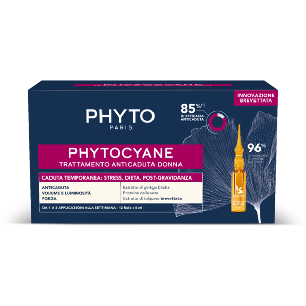 phyto cyane fiale donna caduta temporanea 12 fiale da 5 ml