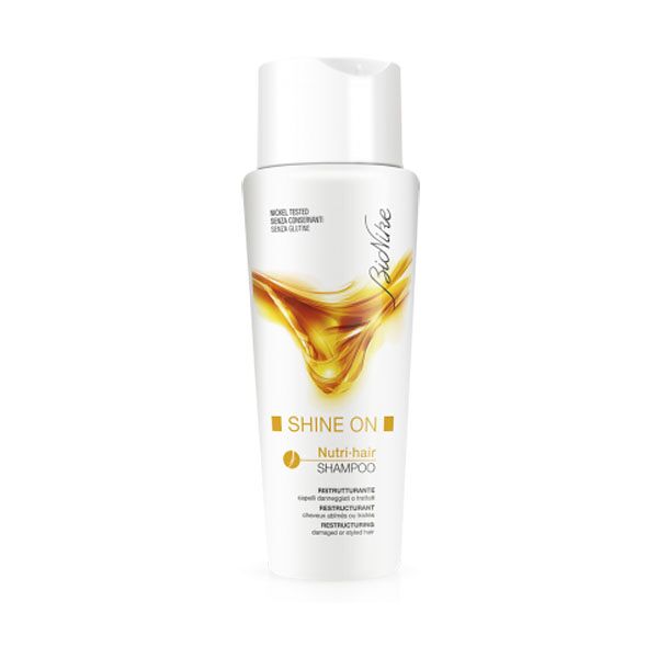 bionike shine on nutri hair shampoo ristrutturante capelli colorati trattati 200