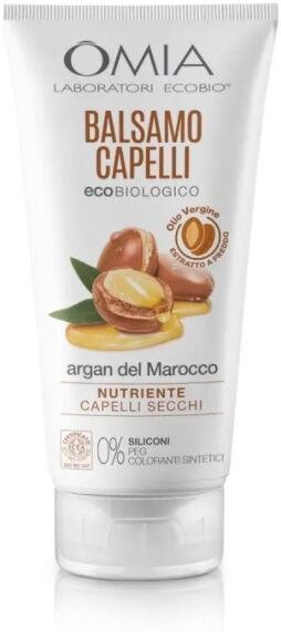 omia balsamo capelli argan del marocco bio nutriente per capelli secchi 180 ml