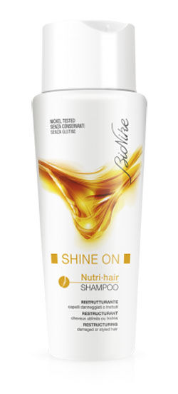 bionike shine on nutri hair shampoo ristrutturante capelli colorati trattati 200