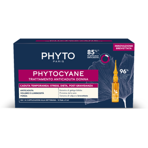 Phyto Cyane Fiale Donna Caduta Temporanea 12 Fiale Da 5 Ml