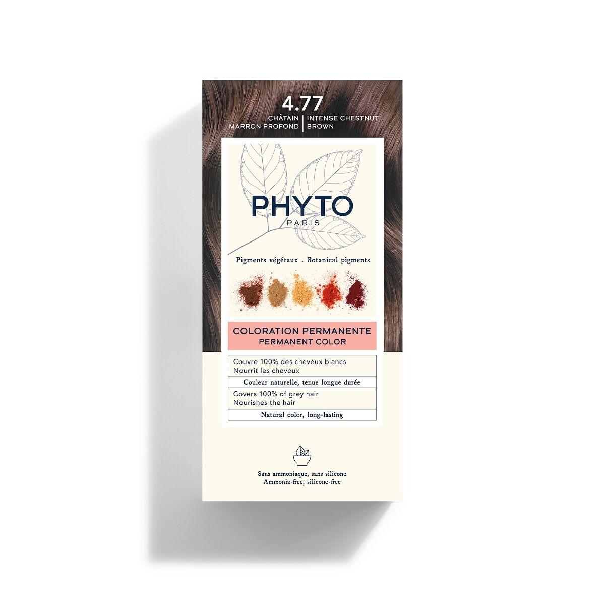 Phyto color 4.77 Castano Marrone Intenso Colorazione Permanente Senza Ammon