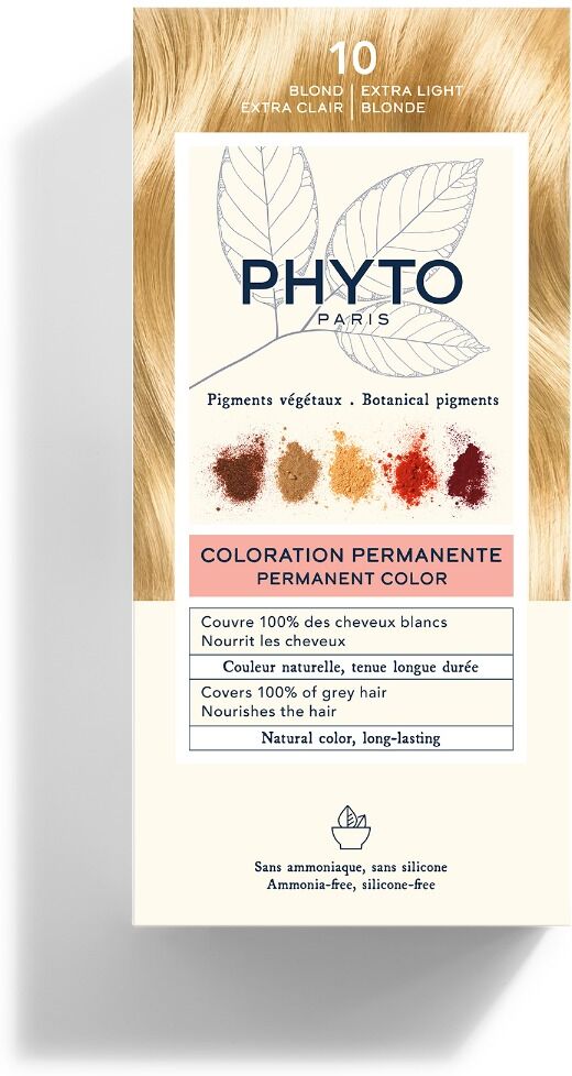 Phyto color 10 Biondo Chiarissimo Extra Colorazione Permanente senza Ammoni