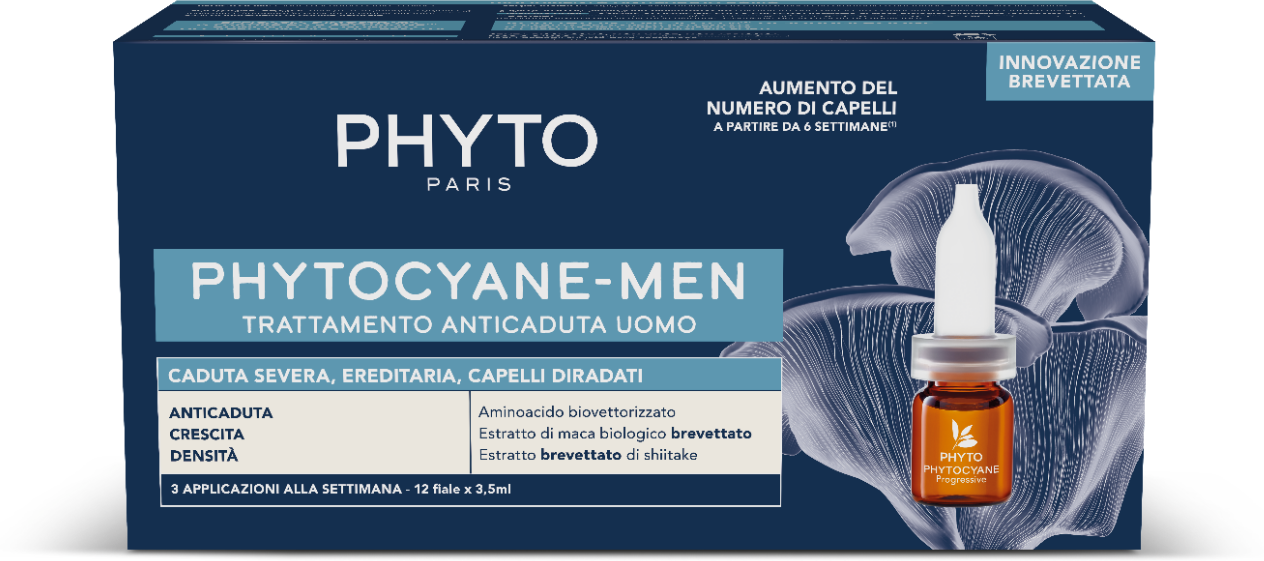 Phyto cyane Fiale Uomo Caduta Severa 12 Fiale