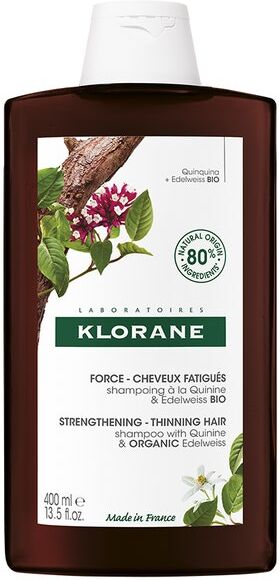 Klorane Shampoo alla Chinina e Stella Alpina Bio 400 ml