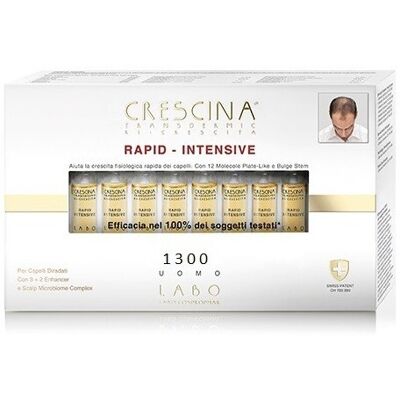 Labo International Srl Crescina Ri Crescita Super Formula 1300 - Uomo - 20+20 fiale - 3,5 ml - Trattamento crescita capelli Labo International Srl Crescina Ri Crescita Super Formula 1300 - Uomo - 20+20 fiale - 3,5 ml - Trattamento crescita capelli