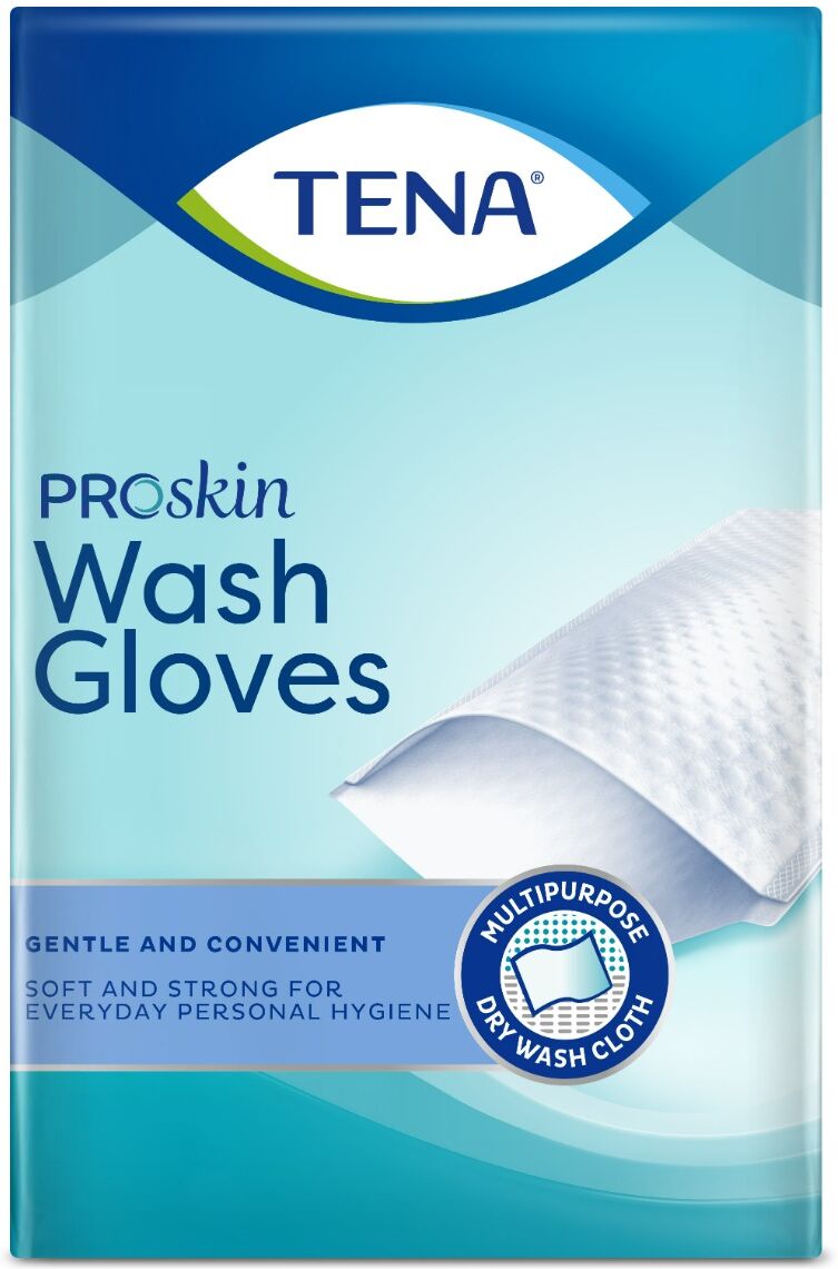 tena wash glove guanti deteregenti 50 pezzi