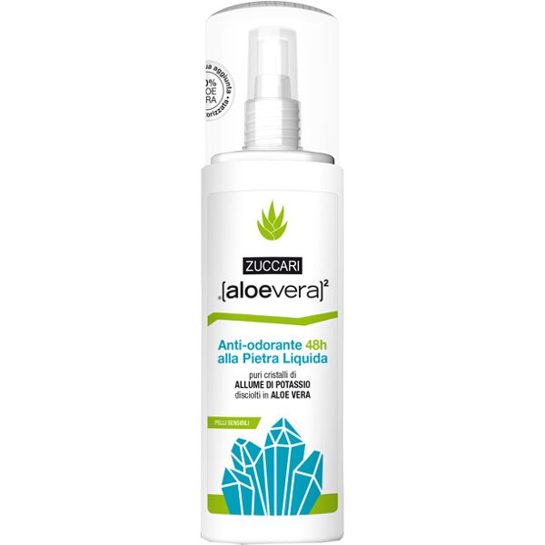 zuccari aloevera2 deodorante alla pietra liquida anti-odori 100 ml