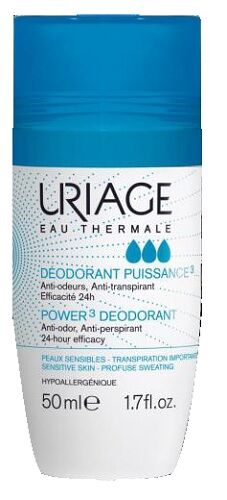 Uriage Eau Thermale Deodorante Power3 Anti-sudorazione Intensa Roll-On 50 ml