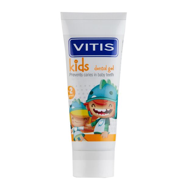dentaid vitis vitis kids gel dentifricio bambini +2 anni 50 ml