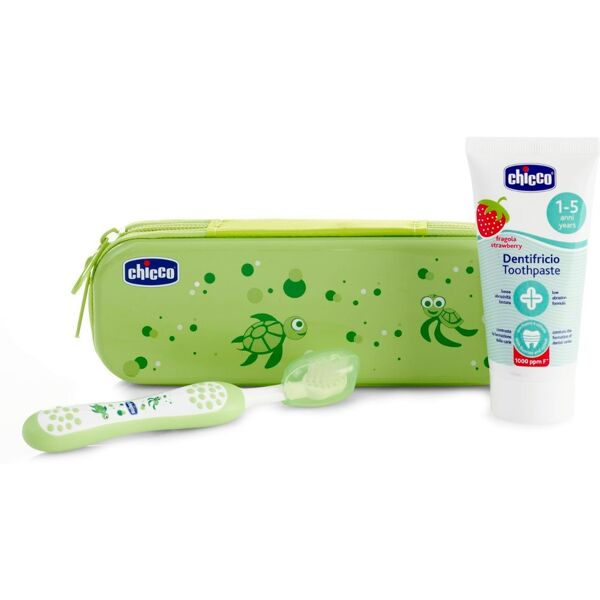 chicco set dentale verde fluoro