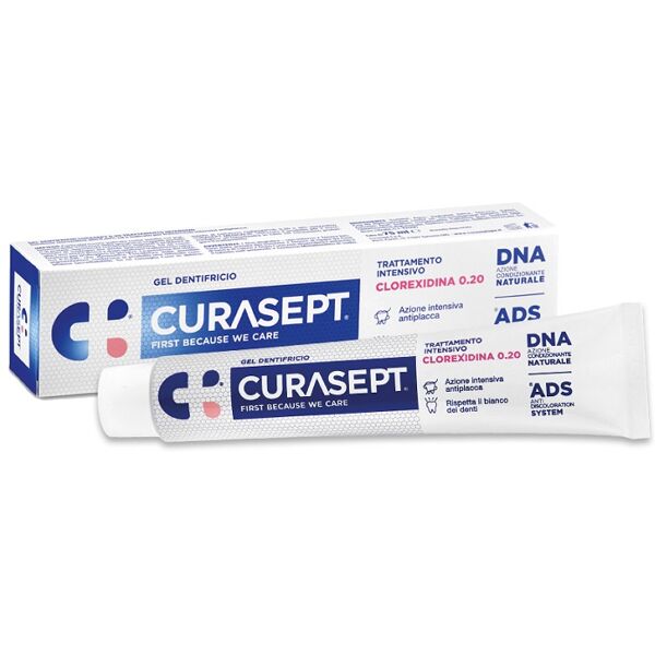 curasept clorexidina 0,20% ads+dna gel dentifricio 75 ml