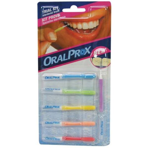 oralprox kit prova scovolino interdentale 6 misure