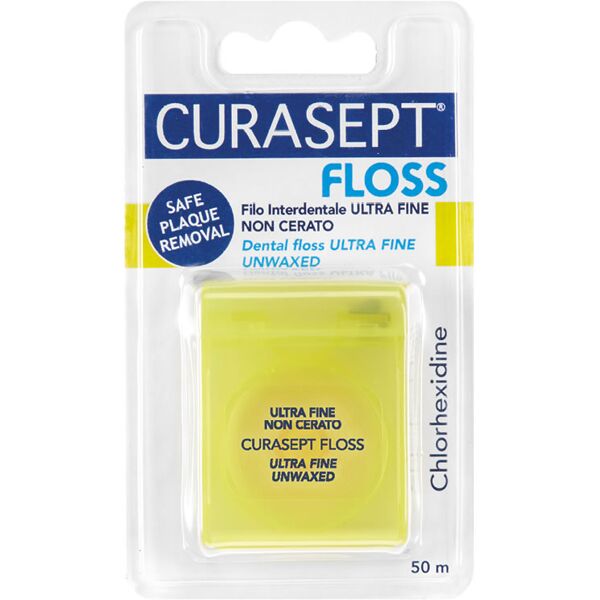 curasept classico floss filo interdentale ultra fine non cerato clorexidina 50 m