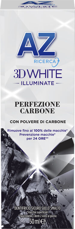 az 3d white dentifricio illuminante carbone 50 ml